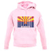 Arizona Barcode Style Flag unisex hoodie