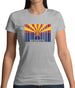 Arizona Barcode Style Flag Womens T-Shirt