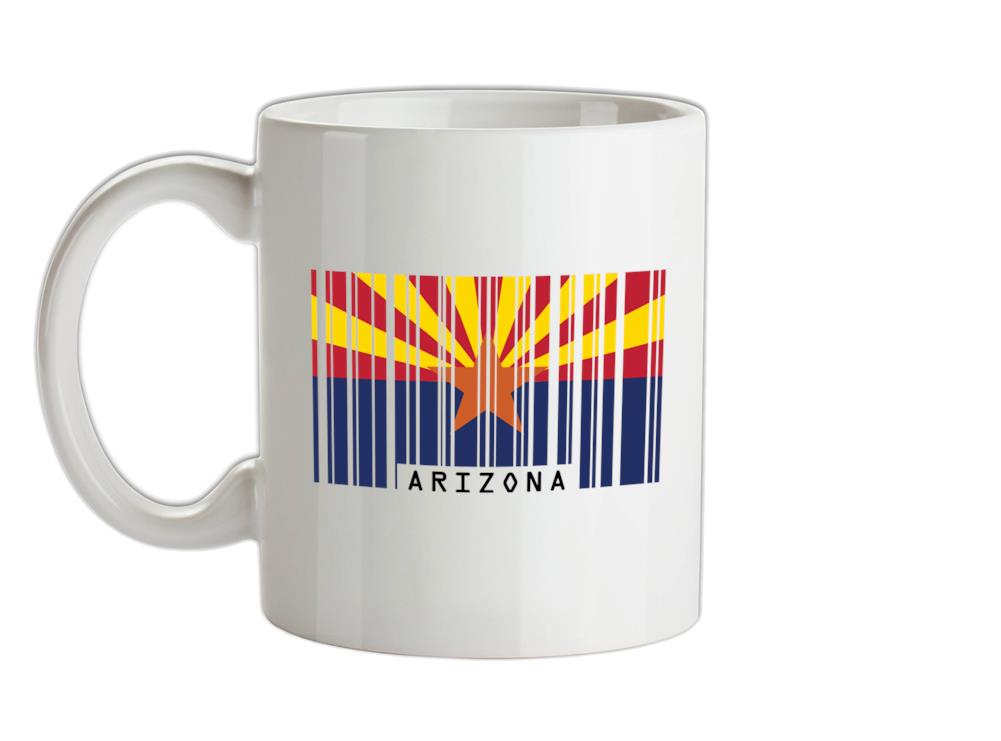 Arizona Barcode Style Flag Ceramic Mug