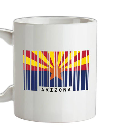 Arizona Barcode Style Flag Ceramic Mug