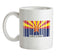 Arizona Barcode Style Flag Ceramic Mug