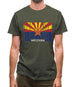 Arizona Barcode Style Flag Mens T-Shirt