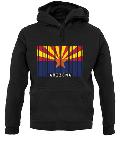 Arizona Barcode Style Flag unisex hoodie