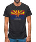 Arizona Barcode Style Flag Mens T-Shirt