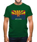 Arizona Barcode Style Flag Mens T-Shirt