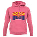 Arizona Barcode Style Flag unisex hoodie