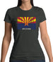 Arizona Barcode Style Flag Womens T-Shirt