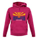 Arizona Barcode Style Flag unisex hoodie