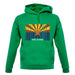 Arizona Barcode Style Flag unisex hoodie