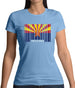 Arizona Barcode Style Flag Womens T-Shirt