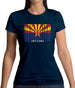 Arizona Barcode Style Flag Womens T-Shirt