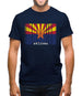 Arizona Barcode Style Flag Mens T-Shirt