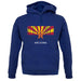 Arizona Barcode Style Flag unisex hoodie