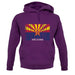 Arizona Barcode Style Flag unisex hoodie