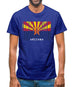 Arizona Barcode Style Flag Mens T-Shirt