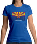 Arizona Barcode Style Flag Womens T-Shirt