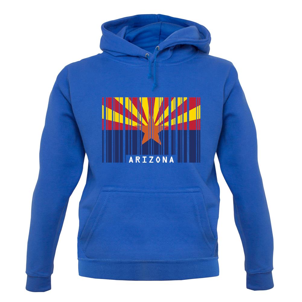 Arizona Barcode Style Flag unisex hoodie