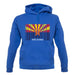 Arizona Barcode Style Flag unisex hoodie