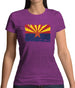 Arizona Grunge Style Flag Womens T-Shirt