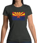 Arizona Grunge Style Flag Womens T-Shirt
