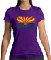 Arizona Grunge Style Flag Womens T-Shirt