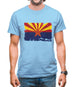 Arizona Grunge Style Flag Mens T-Shirt