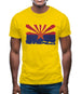 Arizona Grunge Style Flag Mens T-Shirt