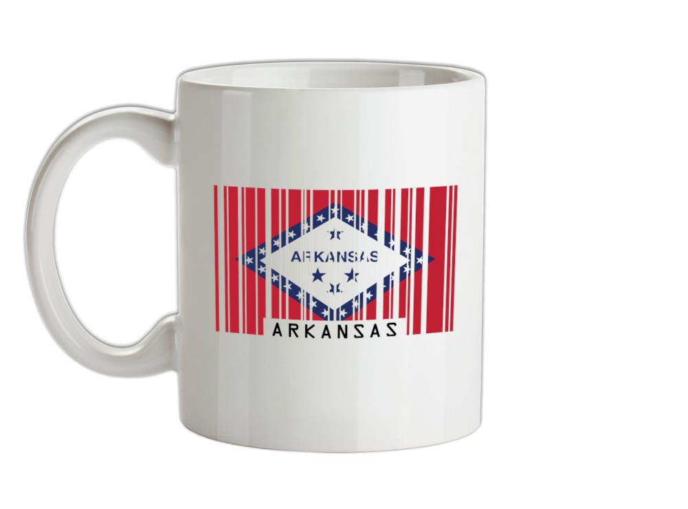 Arkansas Barcode Style Flag Ceramic Mug