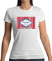 Arkansas Barcode Style Flag Womens T-Shirt