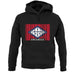 Arkansas Barcode Style Flag unisex hoodie