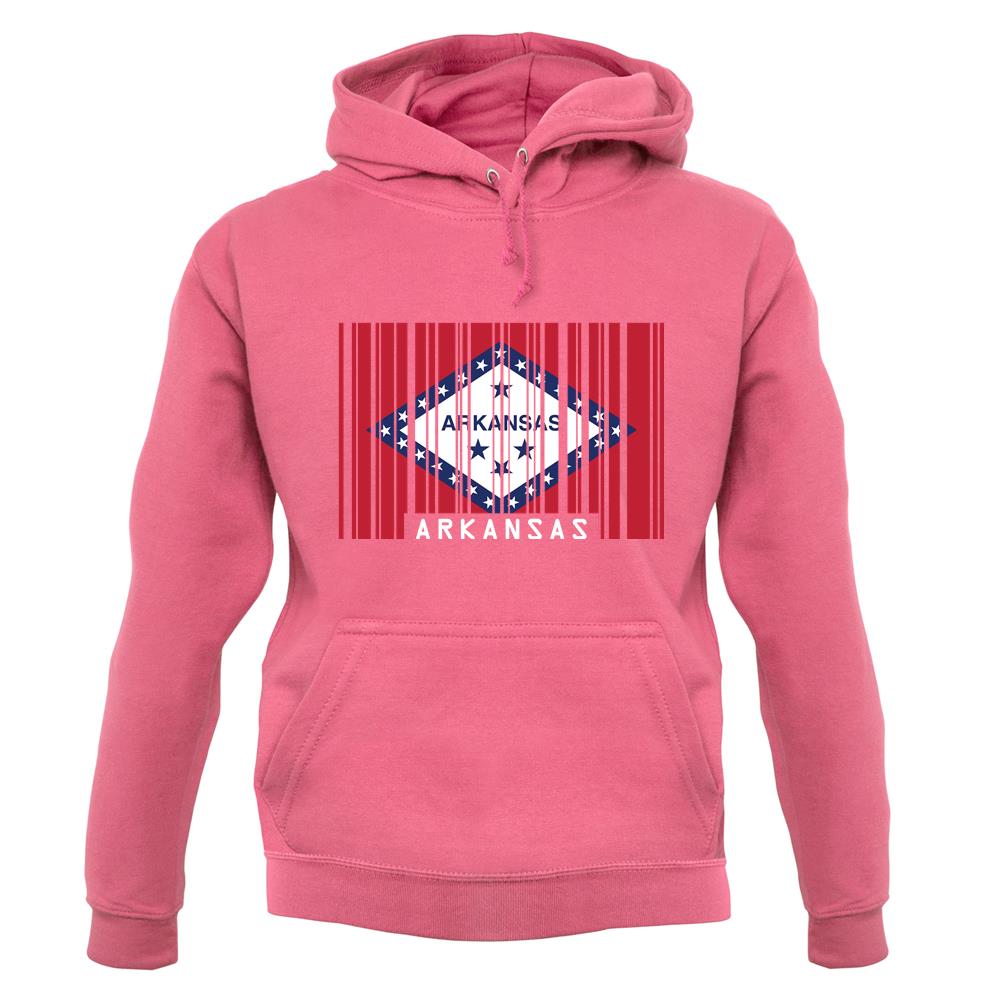 Arkansas Barcode Style Flag unisex hoodie
