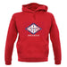 Arkansas Barcode Style Flag unisex hoodie