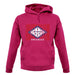 Arkansas Barcode Style Flag unisex hoodie