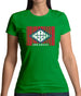 Arkansas Barcode Style Flag Womens T-Shirt