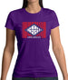 Arkansas Barcode Style Flag Womens T-Shirt