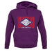 Arkansas Barcode Style Flag unisex hoodie