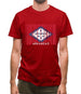 Arkansas Barcode Style Flag Mens T-Shirt