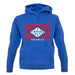 Arkansas Barcode Style Flag unisex hoodie