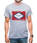 Arkansas Grunge Style Flag Mens T-Shirt
