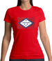Arkansas Grunge Style Flag Womens T-Shirt