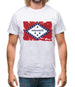 Arkansas Grunge Style Flag Mens T-Shirt