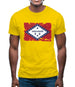 Arkansas Grunge Style Flag Mens T-Shirt