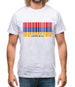 Armenia Barcode Style Flag Mens T-Shirt