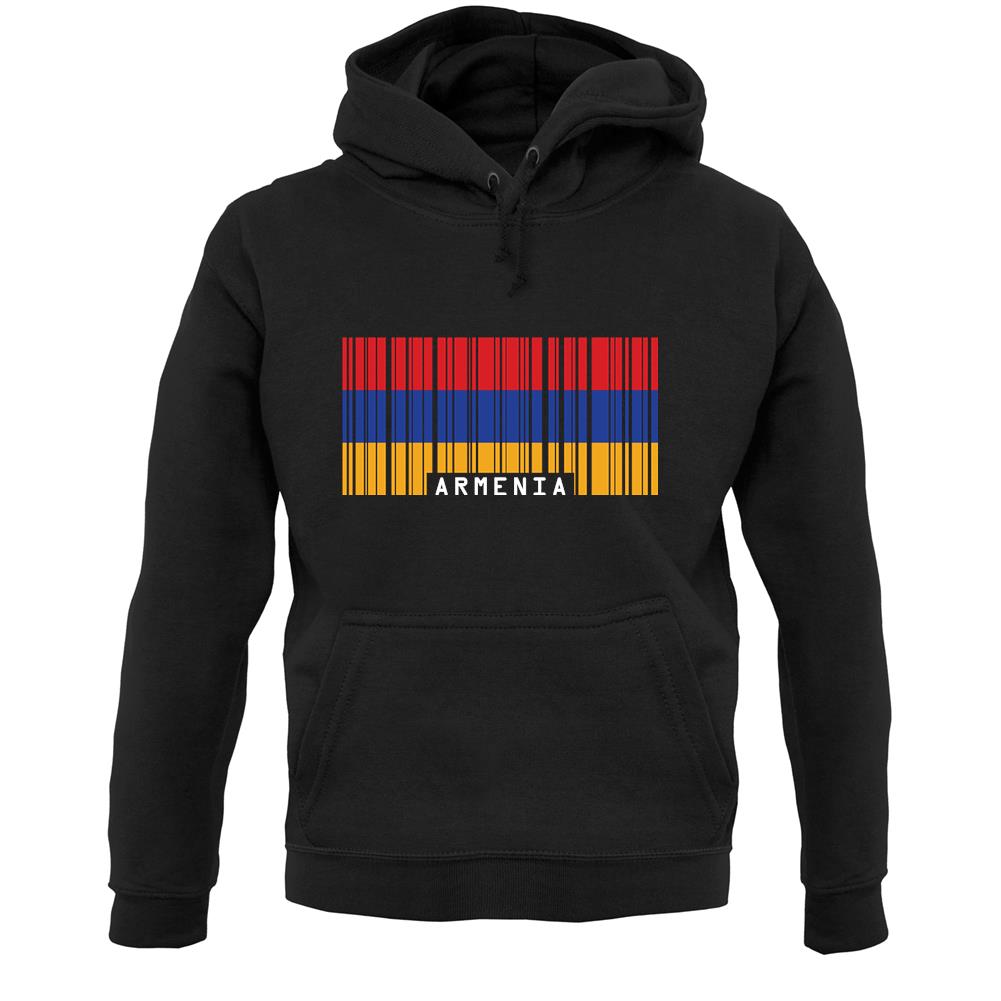 Armenia Barcode Style Flag Unisex Hoodie