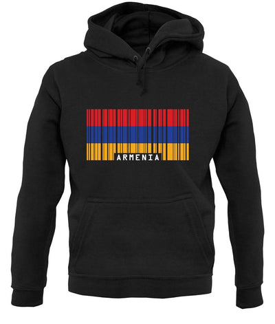 Armenia Barcode Style Flag unisex hoodie