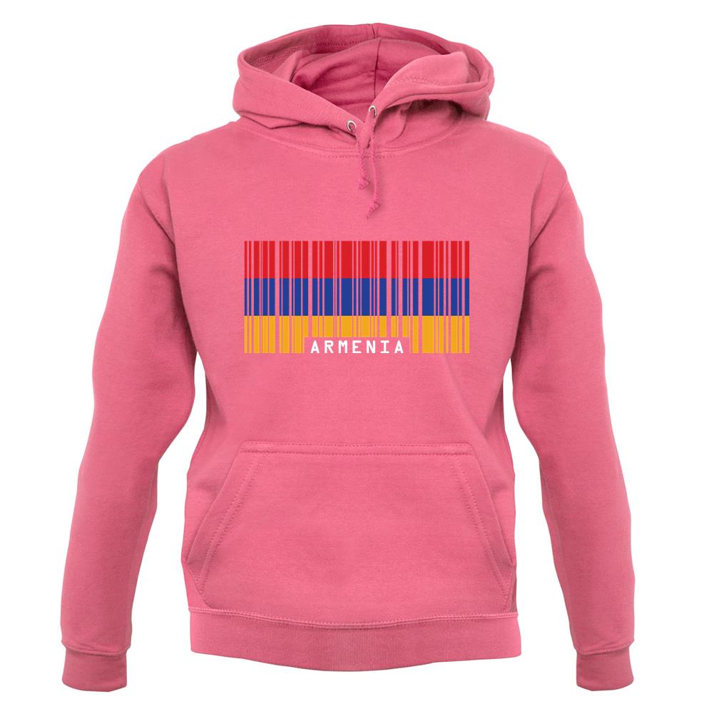 Armenia Barcode Style Flag unisex hoodie