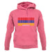 Armenia Barcode Style Flag unisex hoodie