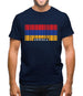 Armenia Barcode Style Flag Mens T-Shirt