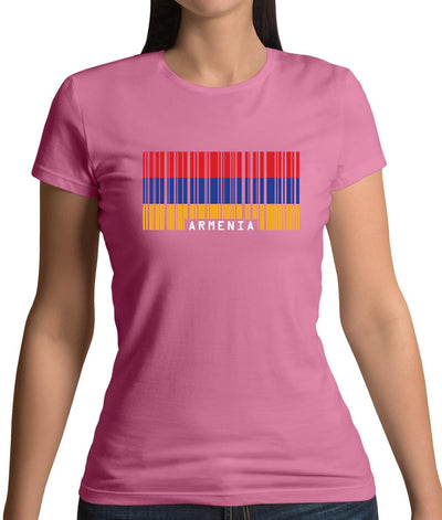 Armenia Barcode Style Flag Womens T-Shirt