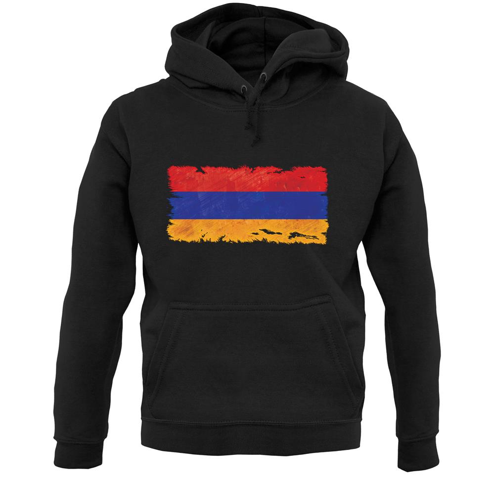 Armenia Grunge Style Flag Unisex Hoodie
